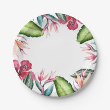 Tropische Bloemen Zomer Eiland Bloem Bladeren