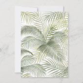 Tropische Bloemenboog Modern Zomer Vrijgezellenfee Kaart (Achterkant)