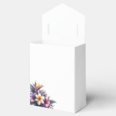 Tropische bloemenbruiloft bedankdoosjes (Geopend)