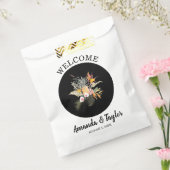 Tropische bloemenbruiloft welkom bedankzakje (Gezegeld)