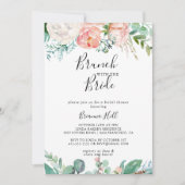 Tropische Bloemenbrunch met de bruidsdouche Kaart (Voorkant)