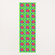 Tropische Bloemendruk Yoga Mat