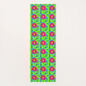 Tropische Bloemendruk Yoga Mat (Achterkant)