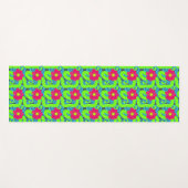 Tropische Bloemendruk Yoga Mat (Voorkant (horizontaal))