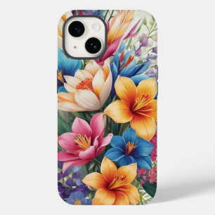 Tropische bloemenhibiscus Case-Mate iPhone 14 hoesje
