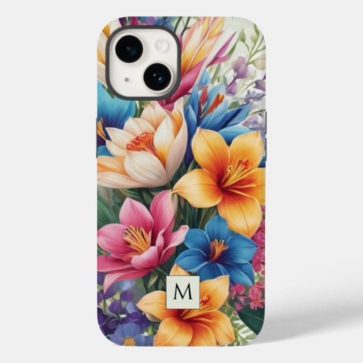 Tropische bloemenhibiscus Case-Mate iPhone case (Achterkant)