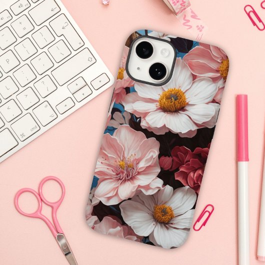 Tropische bloemenhibiscus Case-Mate iPhone case