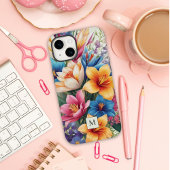 Tropische bloemenhibiscus Case-Mate iPhone case