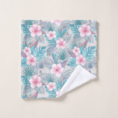 Tropische bloemenhibiscus Hawaiian Bad Handdoek (Wasdoekje)