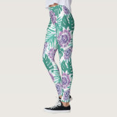 Tropische bloemenlegging leggings (Links)