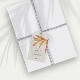 Tropische Bloemenliefde Bedankt Trouwgunst Cadeaulabel