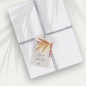 Tropische Bloemenliefde Bedankt Trouwgunst Cadeaulabel