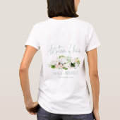 Tropische bloemenmatron van eer bachelorette t-shirt (Achterkant)