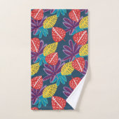 Tropische bloemenmoderne veelkleurige exotische bad handdoek (Handdoek)