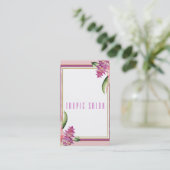 Tropische Bloemenorchidee Paarse Roze Botanische C Visitekaartje (Staand voorkant)