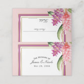 Tropische Bloemenorchidee Paarse Roze Tafelnummer Plaatskaartje (Buitenkant ongevouwen)