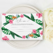 Tropische bloemenpalm - Wie ben ik vrijgezellenfee Briefpapier