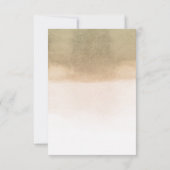 Tropische bloemenpalmbladeren bruiloft RSVP (Achterkant)