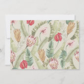 Tropische bloemenpapegaai WHT 1e verjaardag Foto Kaart (Achterkant)