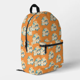 Tropische bloemenprint bedrukte rugzak