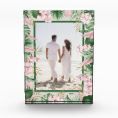 Tropische bloemenrand fotoblokken (Voorkant)