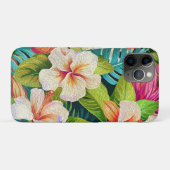 Tropische bloemenschilderstijl in olieverf Case-Mate iPhone case (Achterkant (horizontaal))