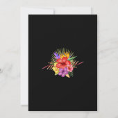 Tropische bloementuin geometrisch kaart (Achterkant)