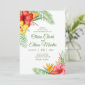tropische bloementuin kaart (Staand voorkant)