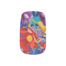 Tropische Bloementuin Minx Nagel Wraps