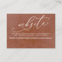 Tropische Bloemenwoestijn Bruiloft Website Kaart