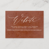 Tropische Bloemenwoestijn Bruiloft Website Kaart Visitekaartje (Voorkant)