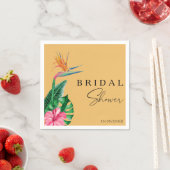 Tropische bloemige bruidsbaby shower servet (Insitu)