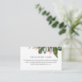 Tropische bloemige kaart voor envelop (Staand voorkant)