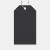 Tropische bloemige Schedel Halloween Bruiloftsfees Cadeaulabel (Achterkant)