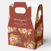 Tropische Bloemige Vintage Bruiloft Feest Bedankdoosjes (Geopend)