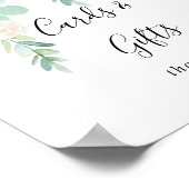 Tropische Bloemkaarten en Cadeaus Bord Poster (Hoek)