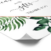 Tropische bloemkaarten en cadeaus bord poster (Hoek)