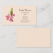 Tropische bloemorchidee Visitekaartje (Voorkant / Achterkant)