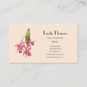 Tropische bloemorchidee Visitekaartje