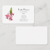 Tropische bloemorchidee Visitekaartje (Voorkant / Achterkant)