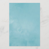 Tropische bloemrijke zomer bruidsdouche advieskaart (Achterkant)