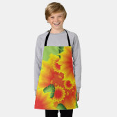 Tropische Bloemstijl Schort (Gedragen)