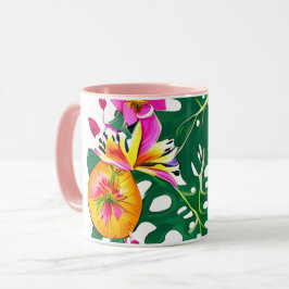 Tropische Bloesem Mok: natures slokje elegant Mok