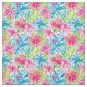 Tropische bloesemdroom stof (Swatch)