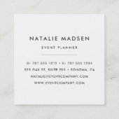 Tropische bloesems vierkante visitekaartje (Achterkant)