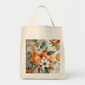 Tropische Bloom & Citrus Dream – Aquarel Tote Bag (Voorkant)