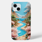 Tropische Bloom River iPhone / iPad hoesje (Achterkant)