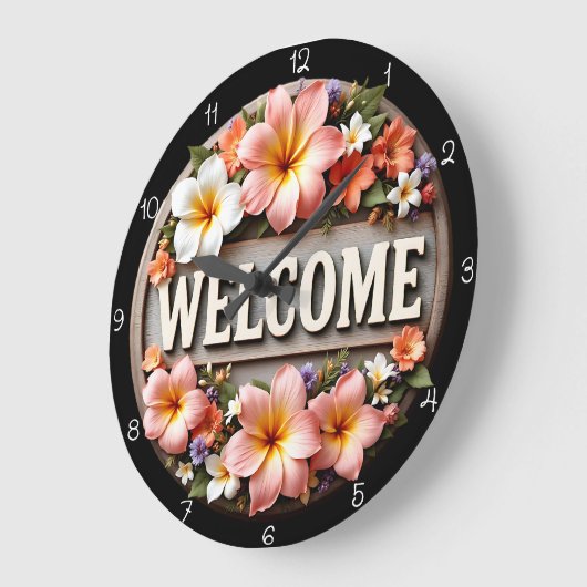 Tropische Bloom Welkom Klok (Hoek)