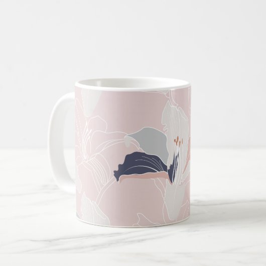 Tropische Blush Mok (Voorkant links)