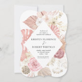 tropische blush Weddenschap Kaart (Voorkant)